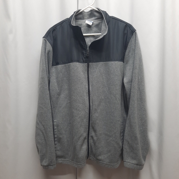 Vintage Starter Full Zip Up Fleece Jacket Men's Size XL Grey Activewear Sporty - Picture 1 of 6